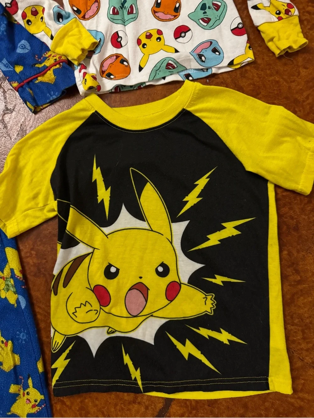 Kids pokemon, pikachu pajamas size 8